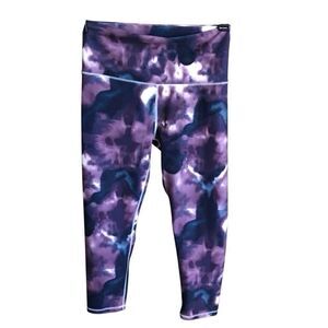 Balance collection size Medium purple tie dye athletic pants leggings yoga